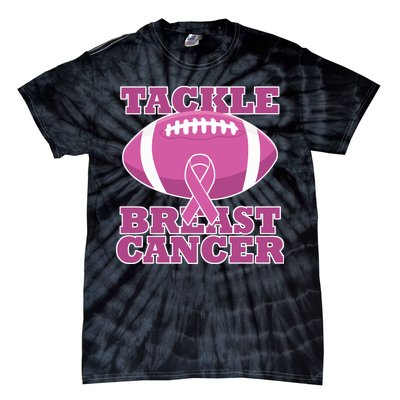 Tackle Breast Cancer Awareness Football  Tie-Dye T-Shirt