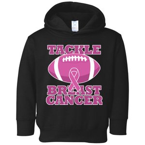 Tackle Breast Cancer Awareness Football  Toddler Hoodie