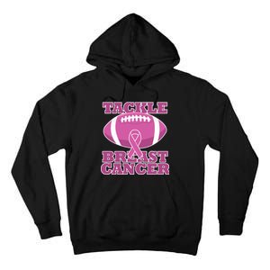 Tackle Breast Cancer Awareness Football  Tall Hoodie