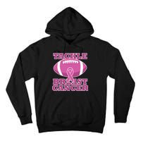 Tackle Breast Cancer Awareness Football  Tall Hoodie