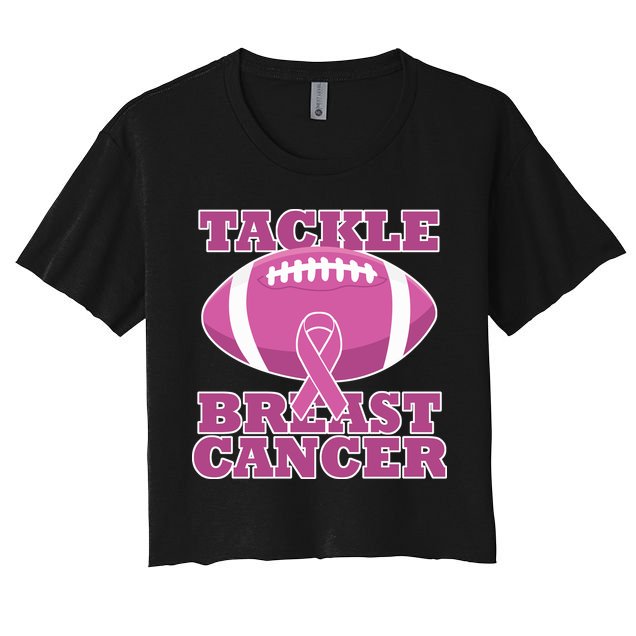 Tackle Breast Cancer Awareness Football  Crop Top