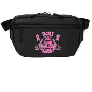 Tackle Breast Cancer Football Pink Ribbon Crossbody Pack