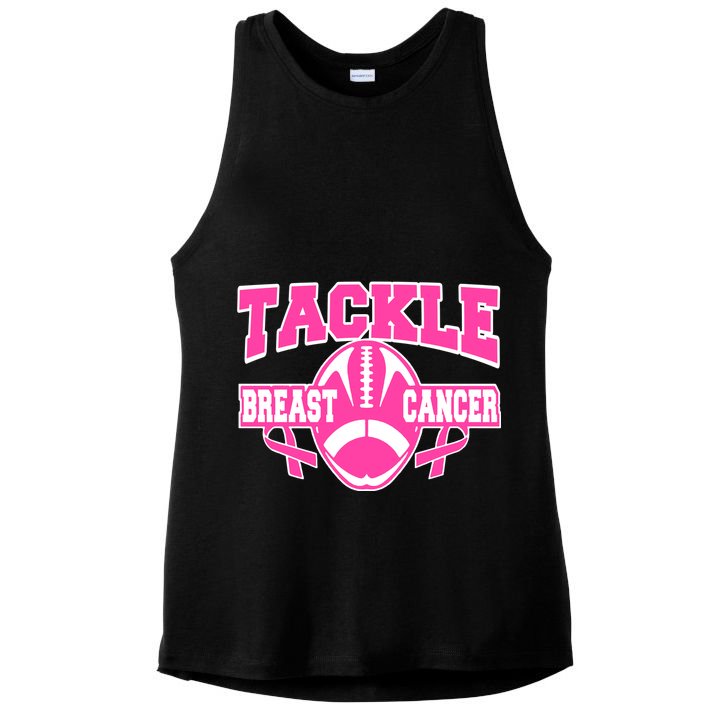 Tackle Breast Cancer1 Ladies PosiCharge Tri-Blend Wicking Tank