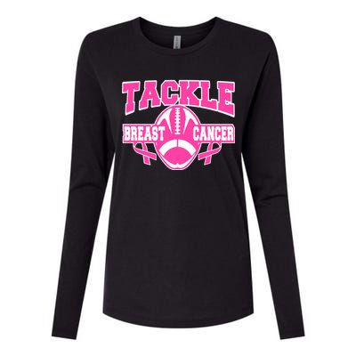 Tackle Breast Cancer1 Womens Cotton Relaxed Long Sleeve T-Shirt