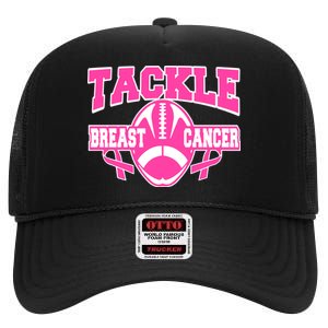 Tackle Breast Cancer1 High Crown Mesh Back Trucker Hat