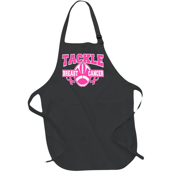 Tackle Breast Cancer1 Full-Length Apron With Pockets