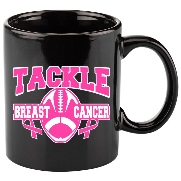 Tackle Breast Cancer1 11oz C Handle Ceramic Mug