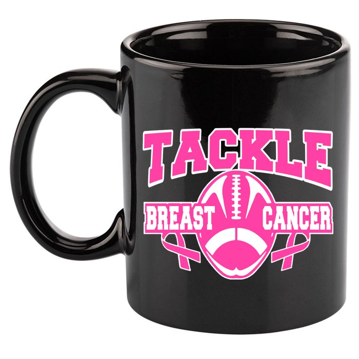 Tackle Breast Cancer1 11oz C Handle Ceramic Mug