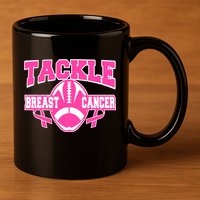 Tackle Breast Cancer1 11oz C Handle Ceramic Mug