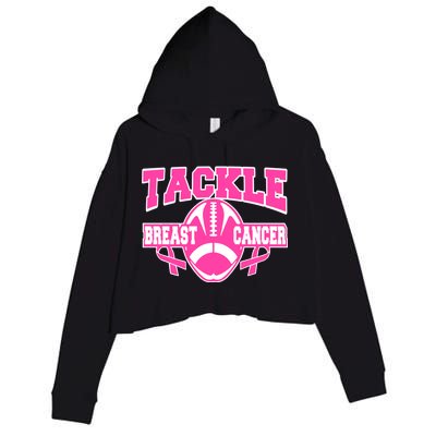 Tackle Breast Cancer1 Crop Fleece Hoodie