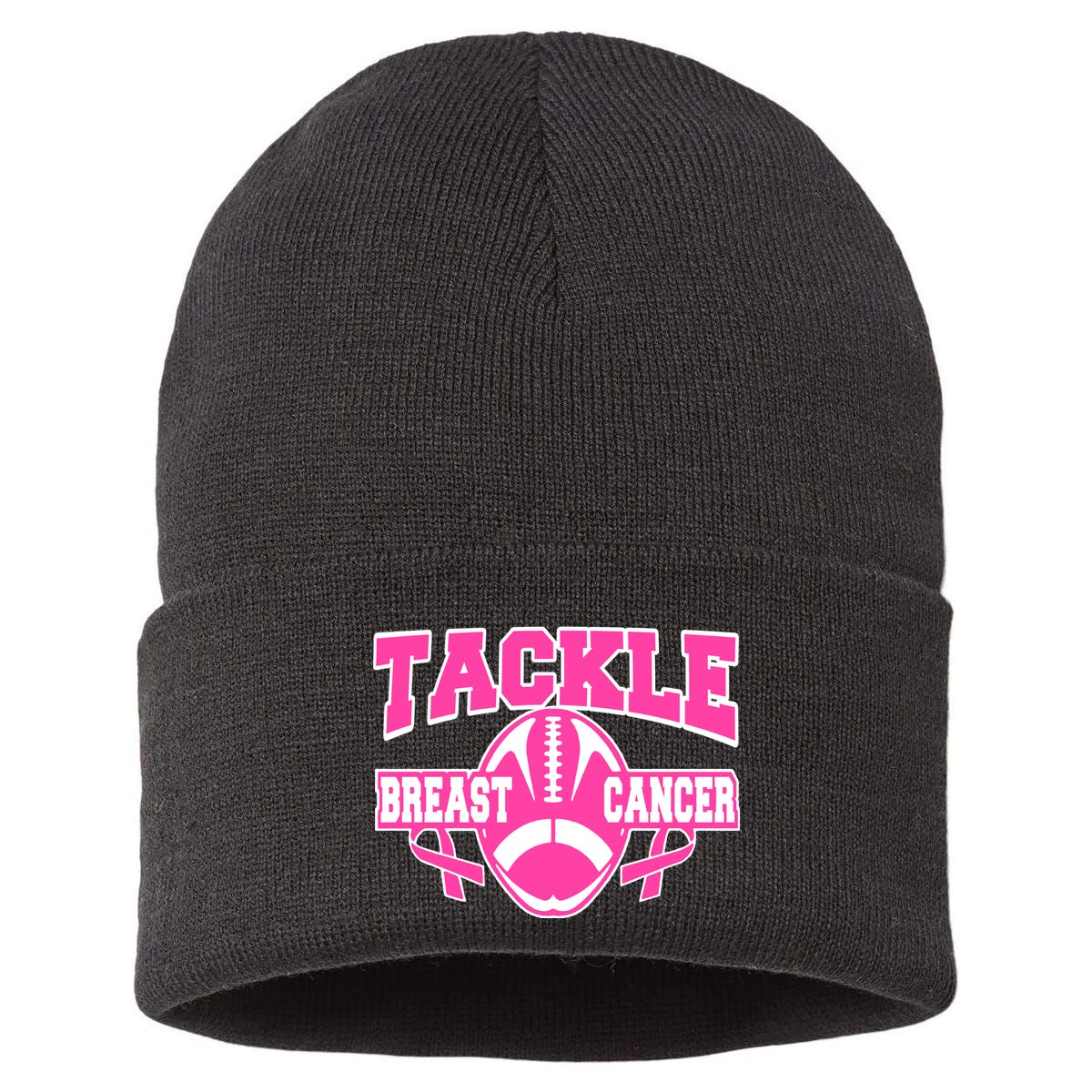 Tackle Breast Cancer1 Sustainable Knit Beanie