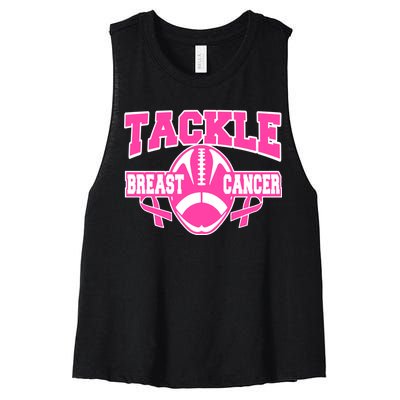 Tackle Breast Cancer1 Women's Racerback Cropped Tank