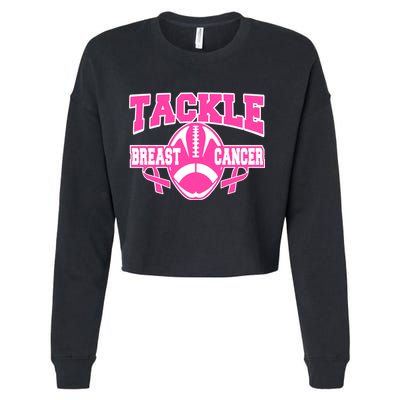 Tackle Breast Cancer1 Cropped Pullover Crew