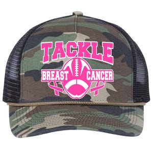 Tackle Breast Cancer1 Retro Rope Trucker Hat Cap