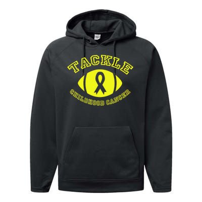 Tackle Childhood Cancer Performance Fleece Hoodie