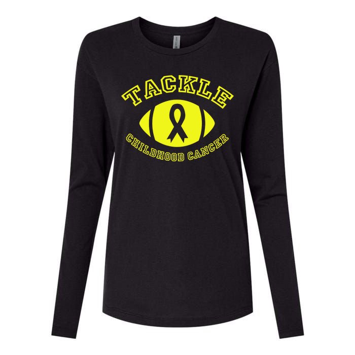 Tackle Childhood Cancer Womens Cotton Relaxed Long Sleeve T-Shirt