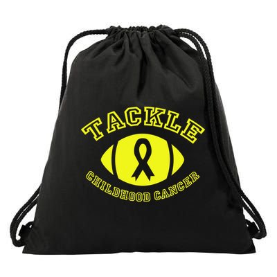 Tackle Childhood Cancer Drawstring Bag