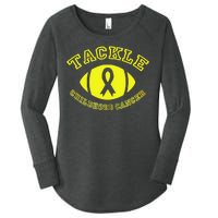 Tackle Childhood Cancer Women's Perfect Tri Tunic Long Sleeve Shirt