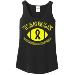 Tackle Childhood Cancer Ladies Essential Tank