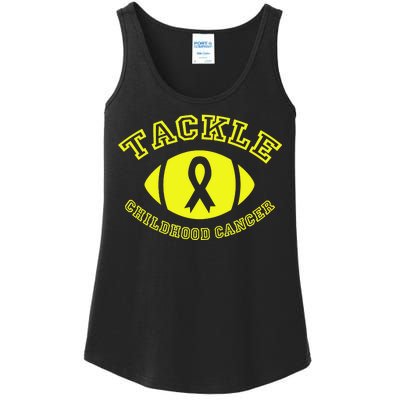 Tackle Childhood Cancer Ladies Essential Tank