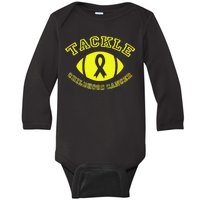 Tackle Childhood Cancer Baby Long Sleeve Bodysuit