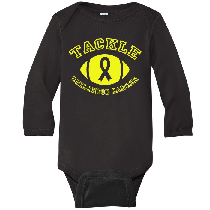 Tackle Childhood Cancer Baby Long Sleeve Bodysuit