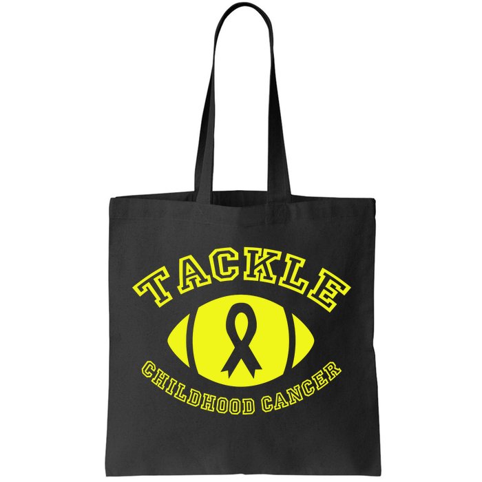 Tackle Childhood Cancer Tote Bag