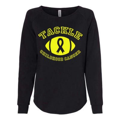 Tackle Childhood Cancer Womens California Wash Sweatshirt