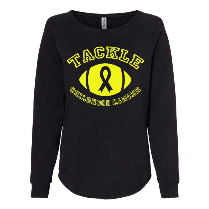 Tackle Childhood Cancer Womens California Wash Sweatshirt