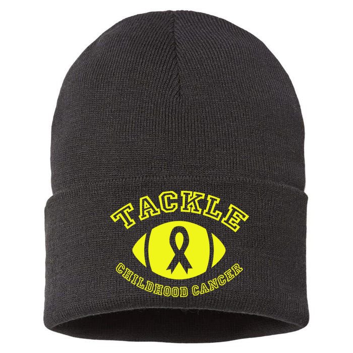 Tackle Childhood Cancer Sustainable Knit Beanie