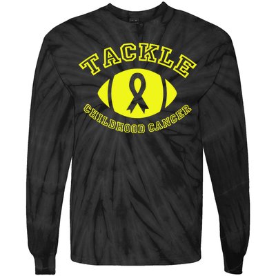 Tackle Childhood Cancer Tie-Dye Long Sleeve Shirt