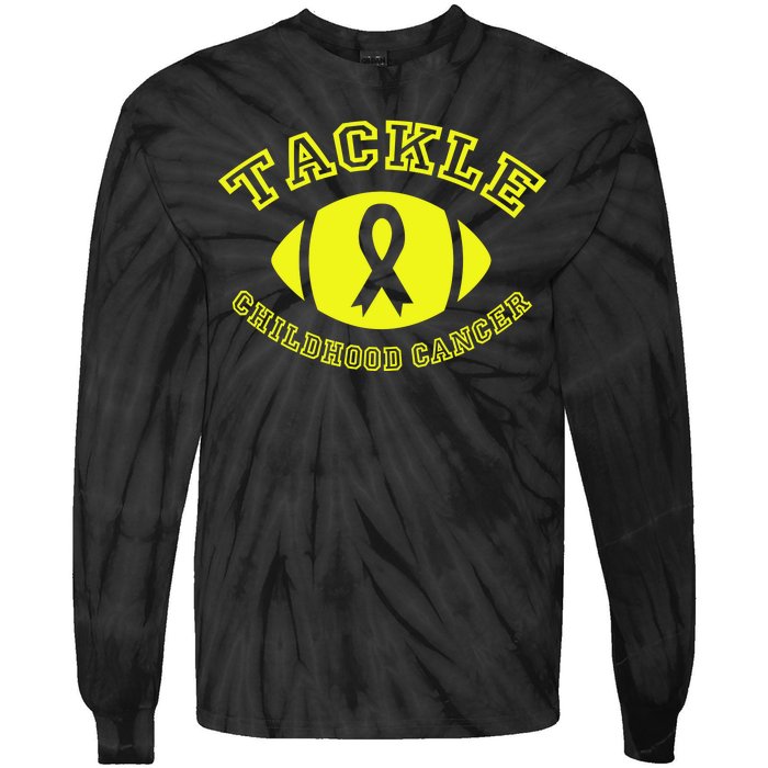 Tackle Childhood Cancer Tie-Dye Long Sleeve Shirt