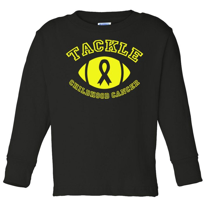 Tackle Childhood Cancer Toddler Long Sleeve Shirt