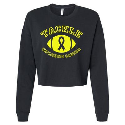 Tackle Childhood Cancer Cropped Pullover Crew