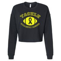 Tackle Childhood Cancer Cropped Pullover Crew