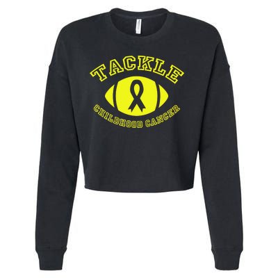 Tackle Childhood Cancer Cropped Pullover Crew