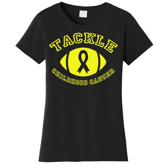 Tackle Childhood Cancer Women's T-Shirt