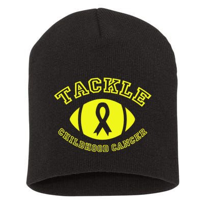 Tackle Childhood Cancer Short Acrylic Beanie