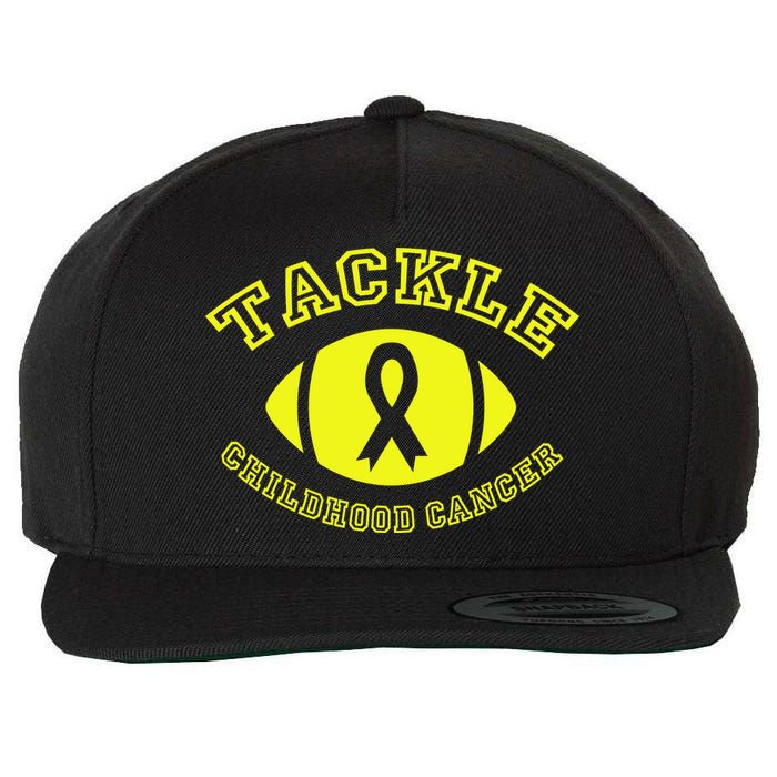 Tackle Childhood Cancer Wool Snapback Cap