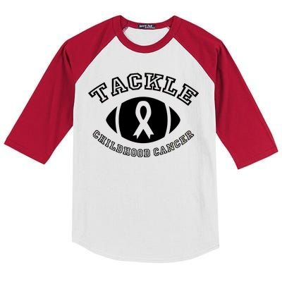 Tackle Childhood Cancer Kids Colorblock Raglan Jersey