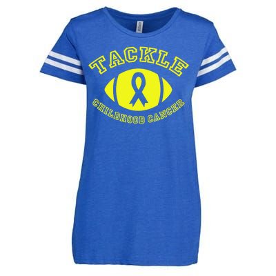 Tackle Childhood Cancer Enza Ladies Jersey Football T-Shirt