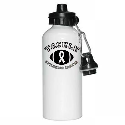 Tackle Childhood Cancer Aluminum Water Bottle