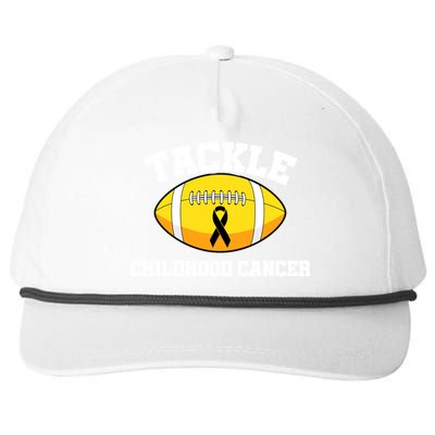 Tackle Childhood Cancer Football Logo Snapback Five-Panel Rope Hat