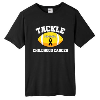 Tackle Childhood Cancer Football Logo Tall Fusion ChromaSoft Performance T-Shirt