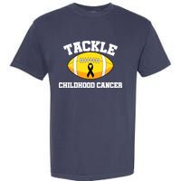 Tackle Childhood Cancer Football Logo Garment-Dyed Heavyweight T-Shirt