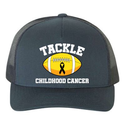 Tackle Childhood Cancer Football Logo Yupoong Adult 5-Panel Trucker Hat