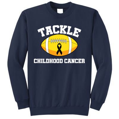 Tackle Childhood Cancer Football Logo Sweatshirt