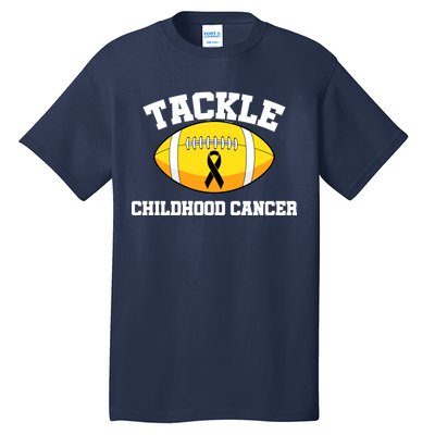 Tackle Childhood Cancer Football Logo Tall T-Shirt