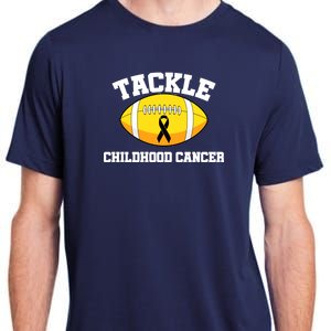 Tackle Childhood Cancer Football Logo Adult ChromaSoft Performance T-Shirt