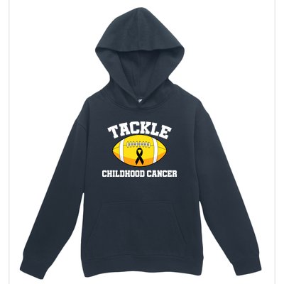 Tackle Childhood Cancer Football Logo Urban Pullover Hoodie